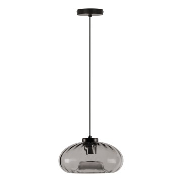 Osram - Pendul pe cablu DECOR SMOKE, 1xE27/12W/230V, Ø 28 cm, negru/gri fumuriu