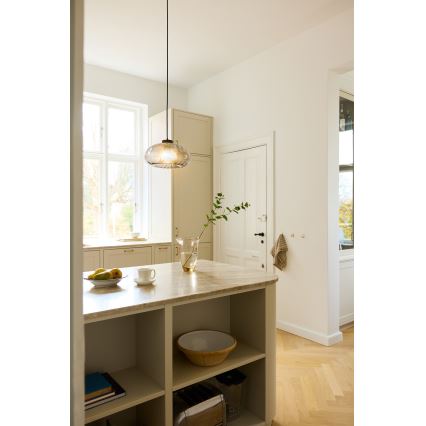 Osram - Pendul pe cablu DECOR SMOKE, 1xE27/12W/230V, Ø 28 cm, negru/gri fumuriu