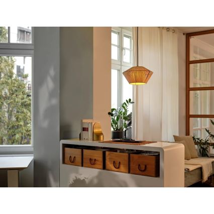 Osram - Pendul suspendat pe cablu DECOR STRIPES, 1xE27/10W/230V, Ø 30,5 cm, bej