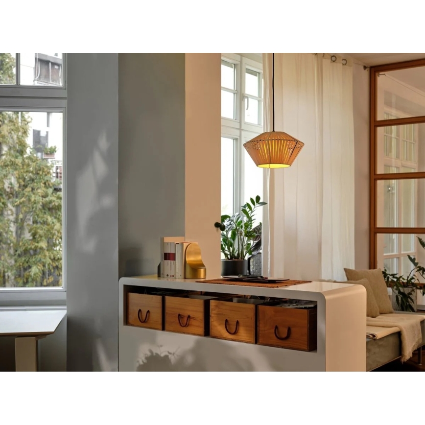 Osram - Pendul suspendat pe cablu DECOR STRIPES, 1xE27/10W/230V, Ø 30,5 cm, bej