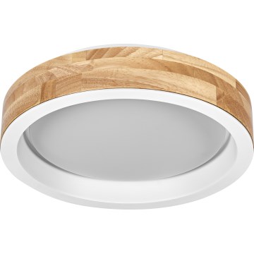 Osram - Plafonier LED reglabil MARIANO LED/16W/230V Ø 31 cm stejar/alb