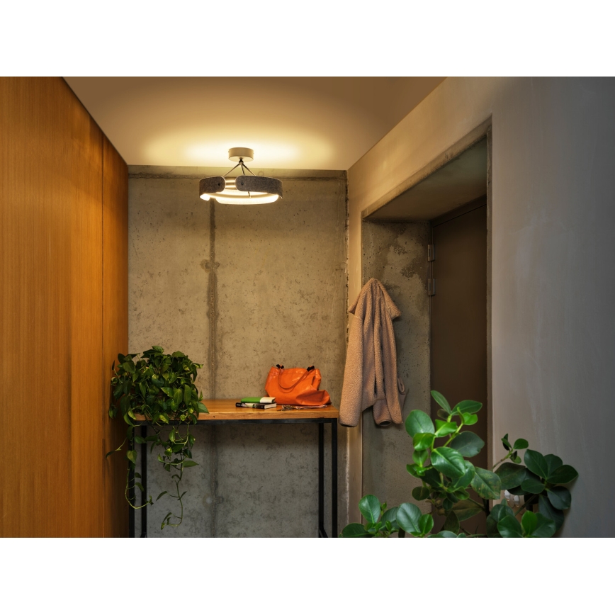Osram - Plafonieră aplicată LED DECOR CURVE, 33W/230V, Ø 43 cm, gri