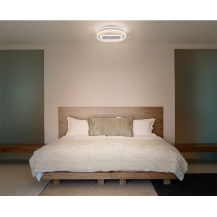 Osram - Plafonier LED reglabil cu ventilator, 55W/230V, 3000-6500K, alb + telecomandă