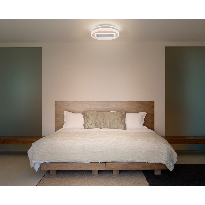 Osram - Plafonier LED reglabil cu ventilator, 55W/230V, 3000-6500K, alb + telecomandă