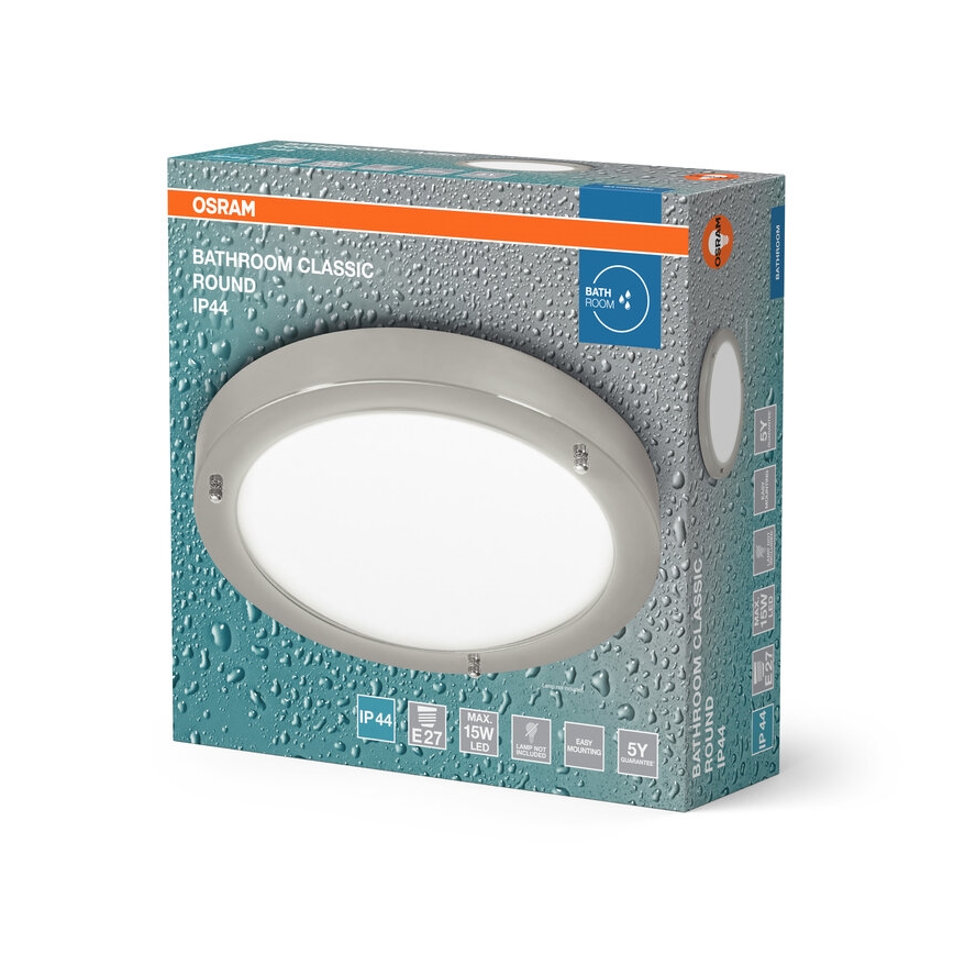 Osram - Plafonieră pentru baie BATHROOM CLASSIC 1xE27/15W/230V Ø31 cm IP44