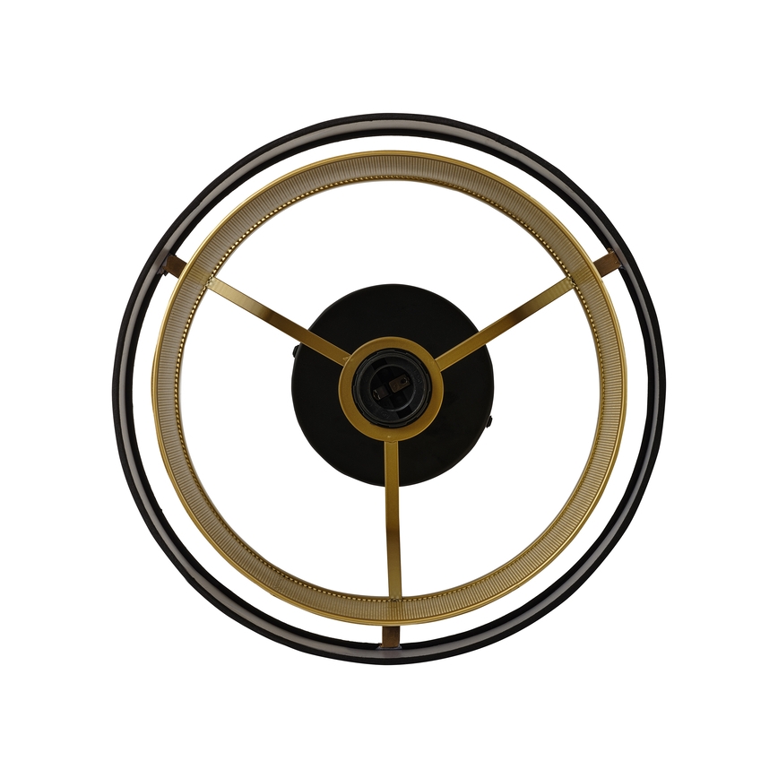 Osram - Plafonieră DECOR HORNET 1xE27/10W/230V Ø 30 cm neagră/aurie