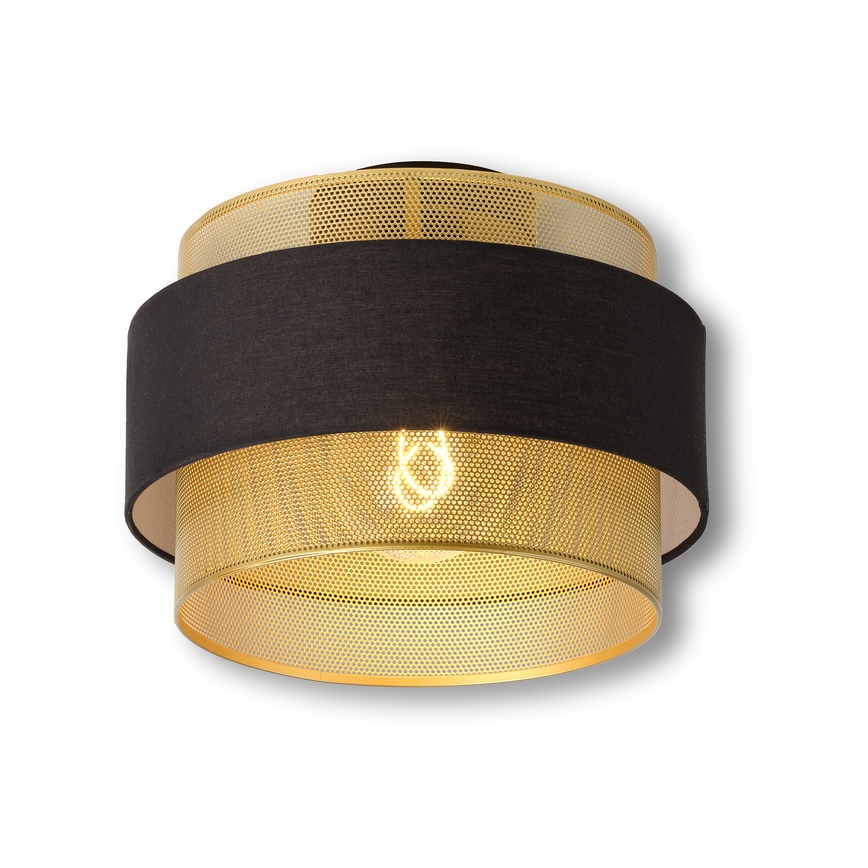 Osram - Plafonieră DECOR HORNET 1xE27/10W/230V Ø 30 cm neagră/aurie