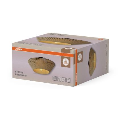 Osram - Plafonieră DECOR STRIPES 1xE27/10W/230V Ø 40,5 cm, bej
