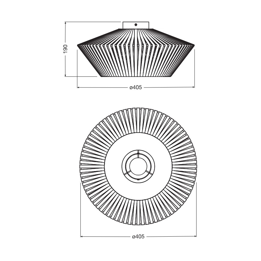 Osram - Plafonieră DECOR STRIPES 1xE27/10W/230V Ø 40,5 cm, bej