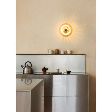 Osram - Plafonieră GOLD GLASS 1xE27/12W/230V Ø 28 cm auriu/bej fumuriu