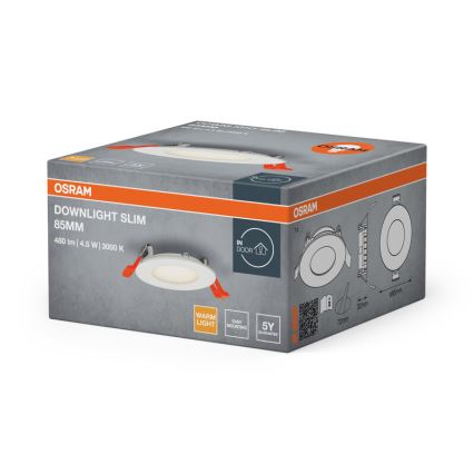 Osram - Plafonieră încastrată SLIM LED/4,5W/230V 3000K