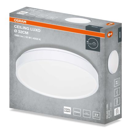 Osram - Plafonieră LED CEILING LUXO, 18 W/230 V, Ø 32 cm, albă