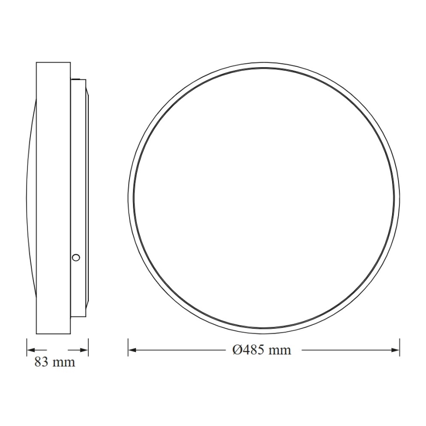 Osram Plafonieră LED CEILING LUXO, 36 W/230 V, Ø 49 cm, argintie