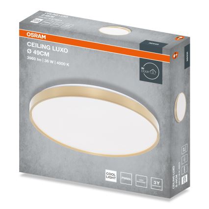 Osram - Plafonieră LED CEILING LUXO LED/36W/230V Ø 49 cm auriu