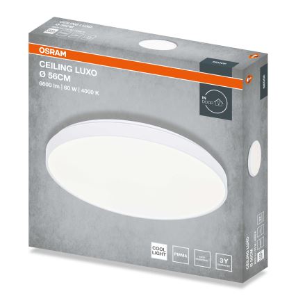 Osram - Plafonieră LED CEILING LUXO, LED/60W/230V, Ø 56 cm, albă