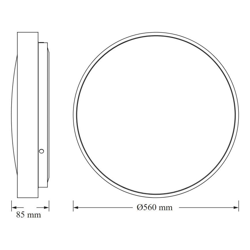 Osram - Plafonieră LED CEILING LUXO LED/60W/230V Ø 56 cm aurie