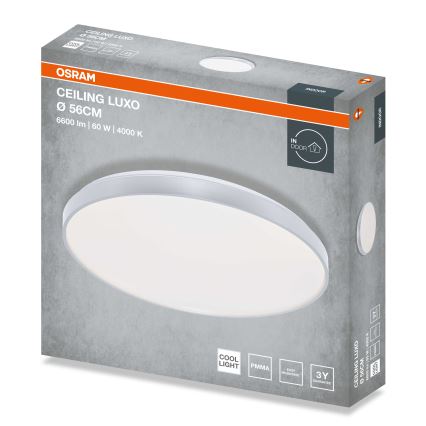 Osram - Plafonieră LED CEILING LUXO LED/60W/230V Ø56 cm argintie