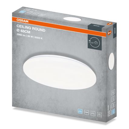 Osram - Plafonieră LED CEILING ROUND LED/36W/230V 6500K diam. 48 cm albă