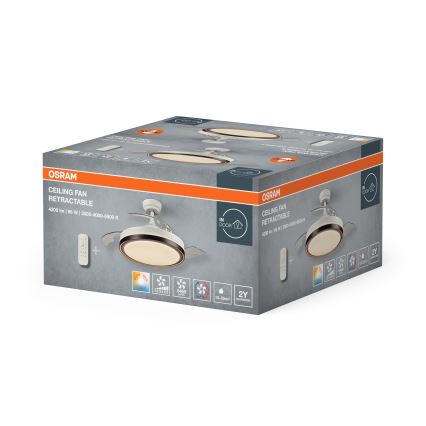 Osram - Plafonieră LED cu ventilator 66W/230V 3000/4000/6500K, albă + telecomandă