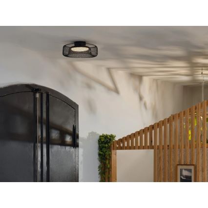 Osram - Plafonieră LED DECOR MESH, 18,5 W, 230 V, Ø 30 cm, negru