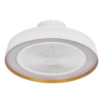 Osram - Plafonieră LED dimabilă cu ventilator CEILING FAN LED/49W/230V 2700-6500K alb/auriu + telecomandă