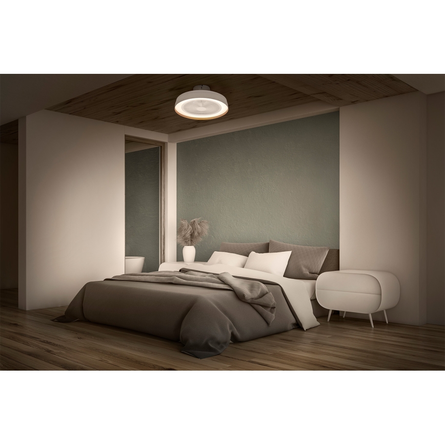 Osram - Plafonieră LED dimabilă cu ventilator CEILING FAN LED/49W/230V 2700-6500K alb/auriu + telecomandă