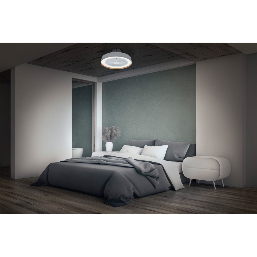 Osram - Plafonieră LED dimabilă cu ventilator CEILING FAN LED/49W/230V 2700-6500K alb/auriu + telecomandă