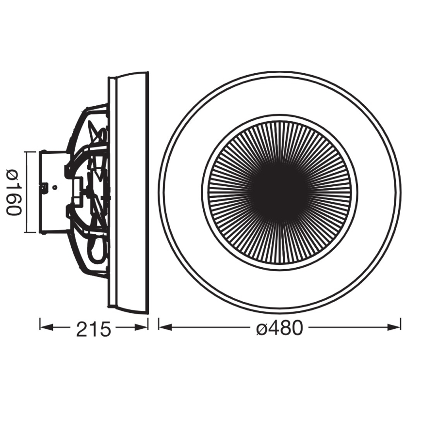 Osram - Plafonieră LED dimabilă cu ventilator CEILING FAN LED/49W/230V 2700-6500K alb/auriu + telecomandă