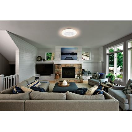 Osram - Plafonieră LED reglabilă cu ventilator SMART+ LED/75W/230V 3000-6500K Wi-Fi + telecomandă