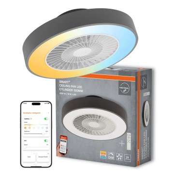 Osram - Plafonieră LED dimabilă cu ventilator SMART+ LED/78W/230V 3000-6500K Wi-Fi + telecomandă