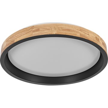 Osram - Plafonieră LED dimabilă MARIANO LED/36W/230V Ø 51 cm stejar/negru