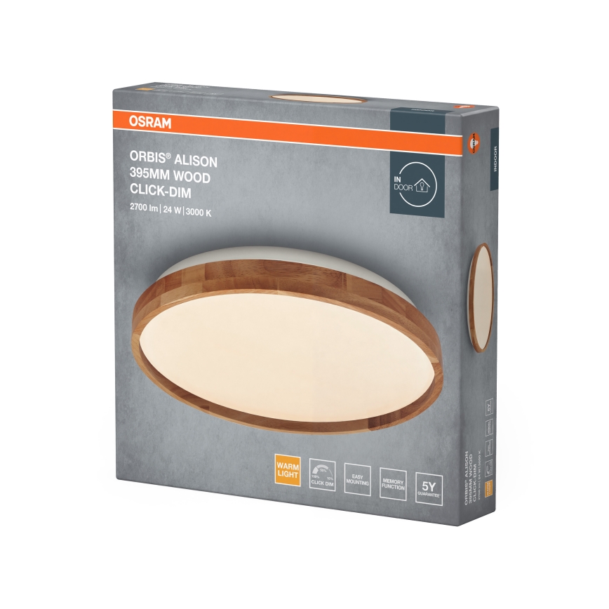 Osram - Plafonieră LED dimmabilă ORBIS ALISON LED/24W/230V Ø 39,5 cm bej