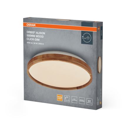 Osram - Plafonieră LED dimabilă ORBIS ALISON LED/36W/230V diam. 50 cm bej