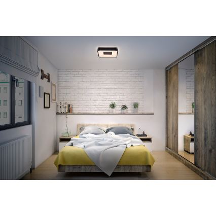 Osram - Plafonieră LED dimabilă ORBIS PIANA LED/24W/230V 38x38 cm neagră