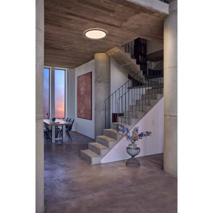 Osram - Plafonieră LED dimmabilă ORBIS ULTRA SLIM, 22W, 230V, 3000K, Ø 40 cm, negru