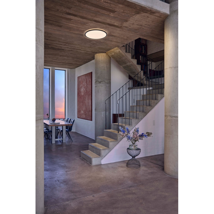 Osram - Plafonieră LED dimmabilă ORBIS ULTRA SLIM, 22W, 230V, 3000K, Ø 40 cm, negru