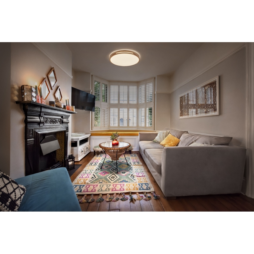 Osram - Plafonieră LED reglabilă ORBIS WOODBURRY LED/24W/230V Ø 39 cm bej