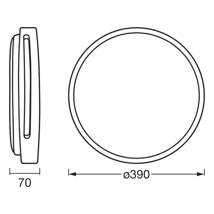 Osram - Plafonieră LED reglabilă ORBIS WOODBURRY LED/24W/230V Ø 39 cm bej
