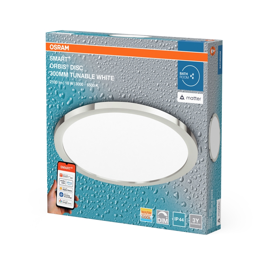 Osram - Plafonieră LED dimmabilă pentru baie SMART+ DISC LED/18W/230V 3000-6500K IP44 Wi-Fi