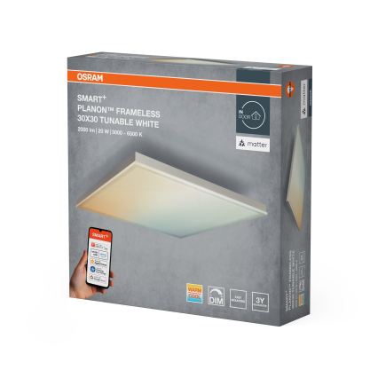 Osram - Plafonier LED reglabil SMART+ FRAMELESS LED/20W/230V 3000-6500K 30x30 cm Wi-Fi
