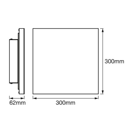 Osram - Plafonier LED reglabil SMART+ FRAMELESS LED/20W/230V 3000-6500K 30x30 cm Wi-Fi