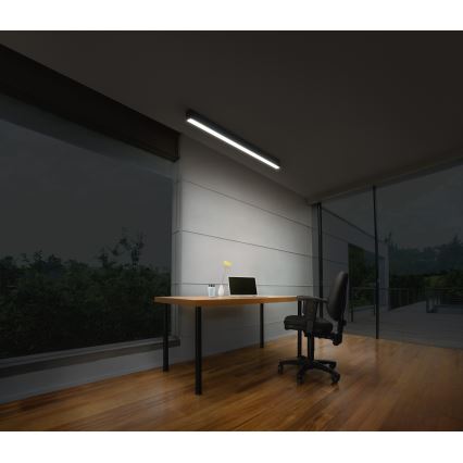 Osram - Plafonieră LED dimmabilă OFFICE LINE LED/11/20/30W/230V 4000K 112,6 cm neagră