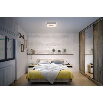 Osram - Plafonieră LED dimerizabilă ORBIS PIANA LED/36W/230V 48,5x48,5 cm argintie