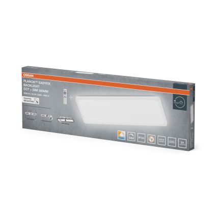 Osram - Luminieră de tavan LED reglabilă pentru baie PLANON EASYFIX LED/24W/230V 2600-6000K 20x58 cm IP54 albă + telecomandă