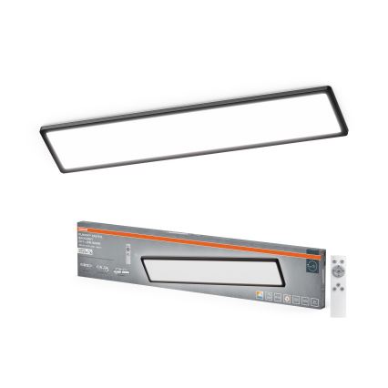 Osram - Plafonieră LED dimerizabilă pentru baie PLANON EASYFIX LED/30W/230V 2600-6000K 20x98 cm IP54 neagră + telecomandă
