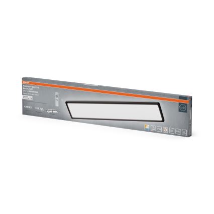 Osram - Plafonieră LED dimerizabilă pentru baie PLANON EASYFIX LED/30W/230V 2600-6000K 20x98 cm IP54 neagră + telecomandă