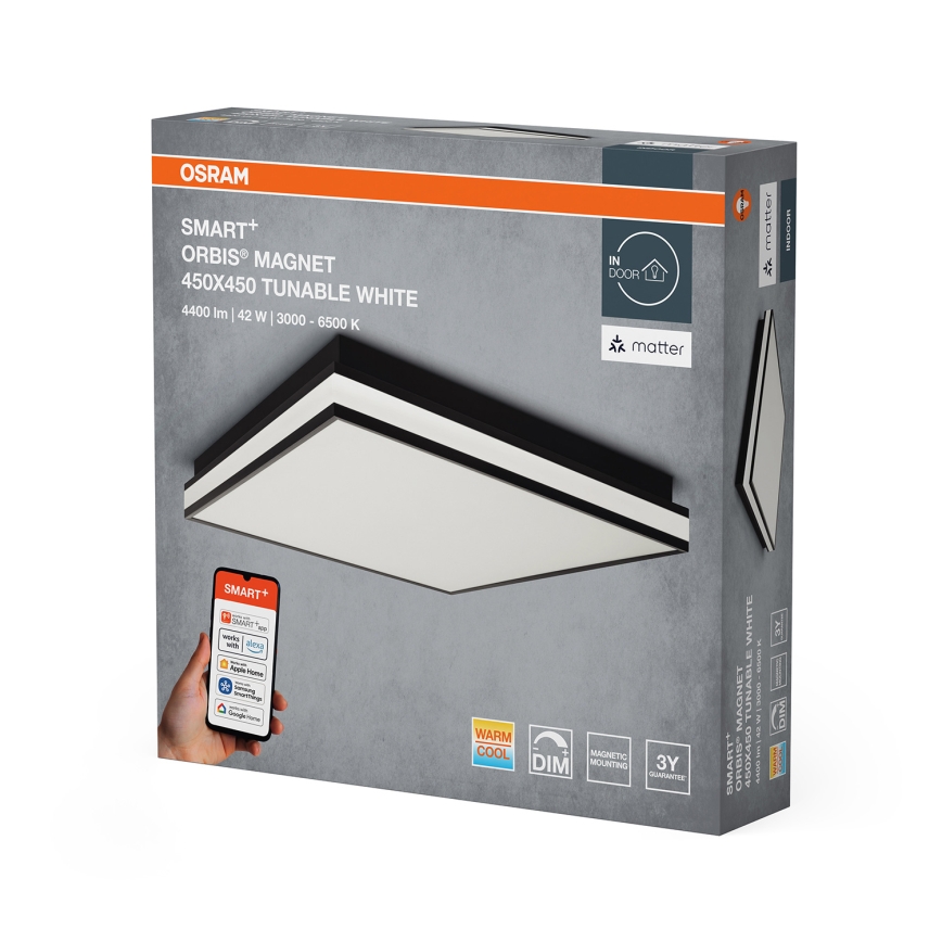 Osram - Plafonieră LED dimerizabilă SMART+ MAGNET LED/42W/230V 45x45 cm 3000-6500K Wi-Fi