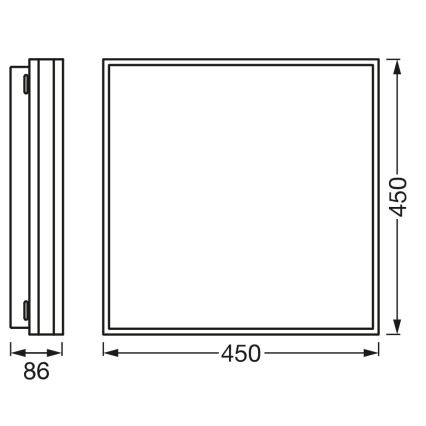 Osram - Plafonieră LED dimerizabilă SMART+ MAGNET LED/42W/230V 45x45 cm 3000-6500K Wi-Fi