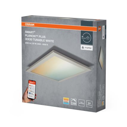 Osram - Lampă de tavan LED dimmabilă SMART+ PLANON LED/20W/230V 3000-6500K 30x30 cm Wi-Fi