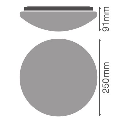 Osram - Plafonieră LED ESSENTIAL LED/13W/230V, Ø 25 cm, albă